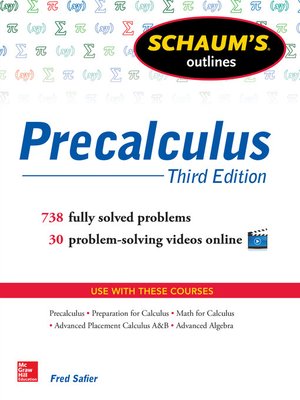 cover image of Schaum's Outline of Precalculus